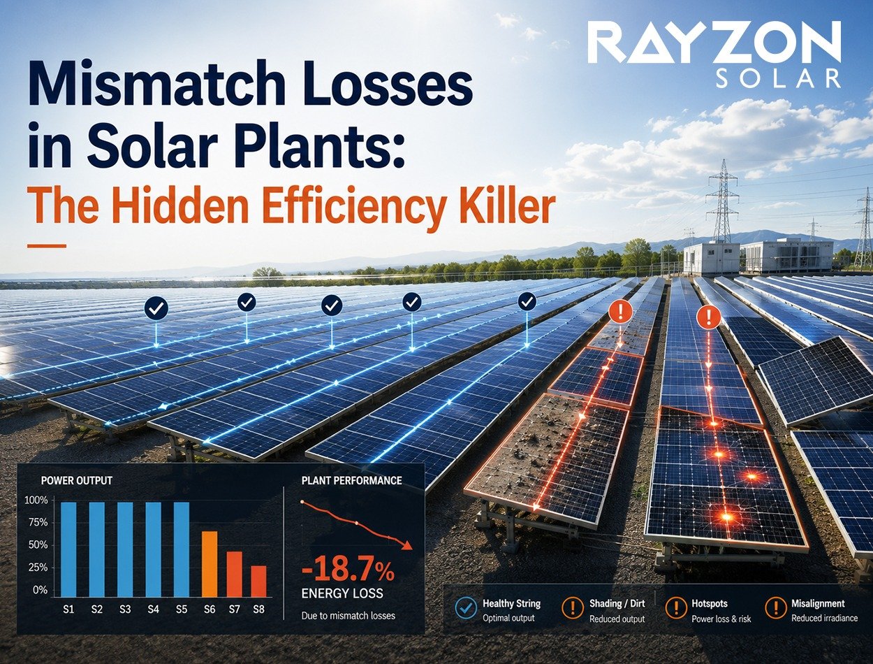 Mismatch Losses in Solar Plants: The Hidden Efficiency Killer