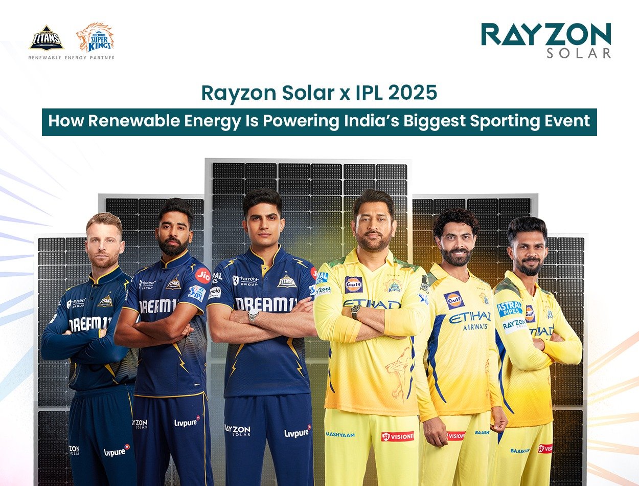 Rayzon Solar x IPL 2025: How Renewable Energy Is Powering India’s Biggest Sporting Event